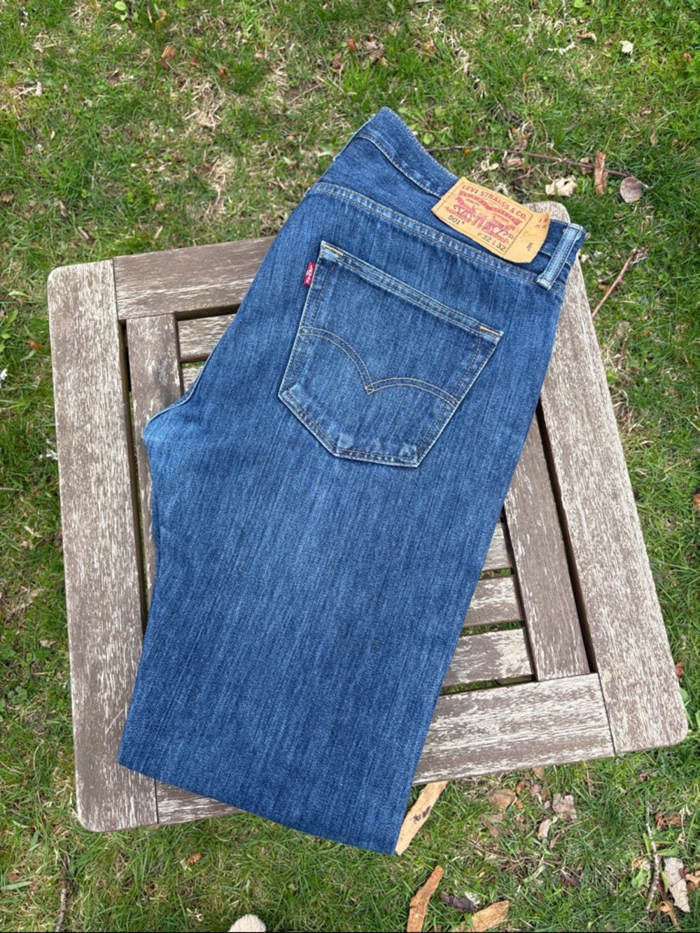 Levi's Men's Dark Blue Straight Jeans